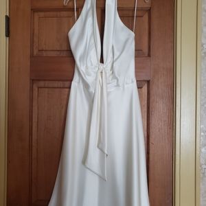 White Halter Marilyn Dress